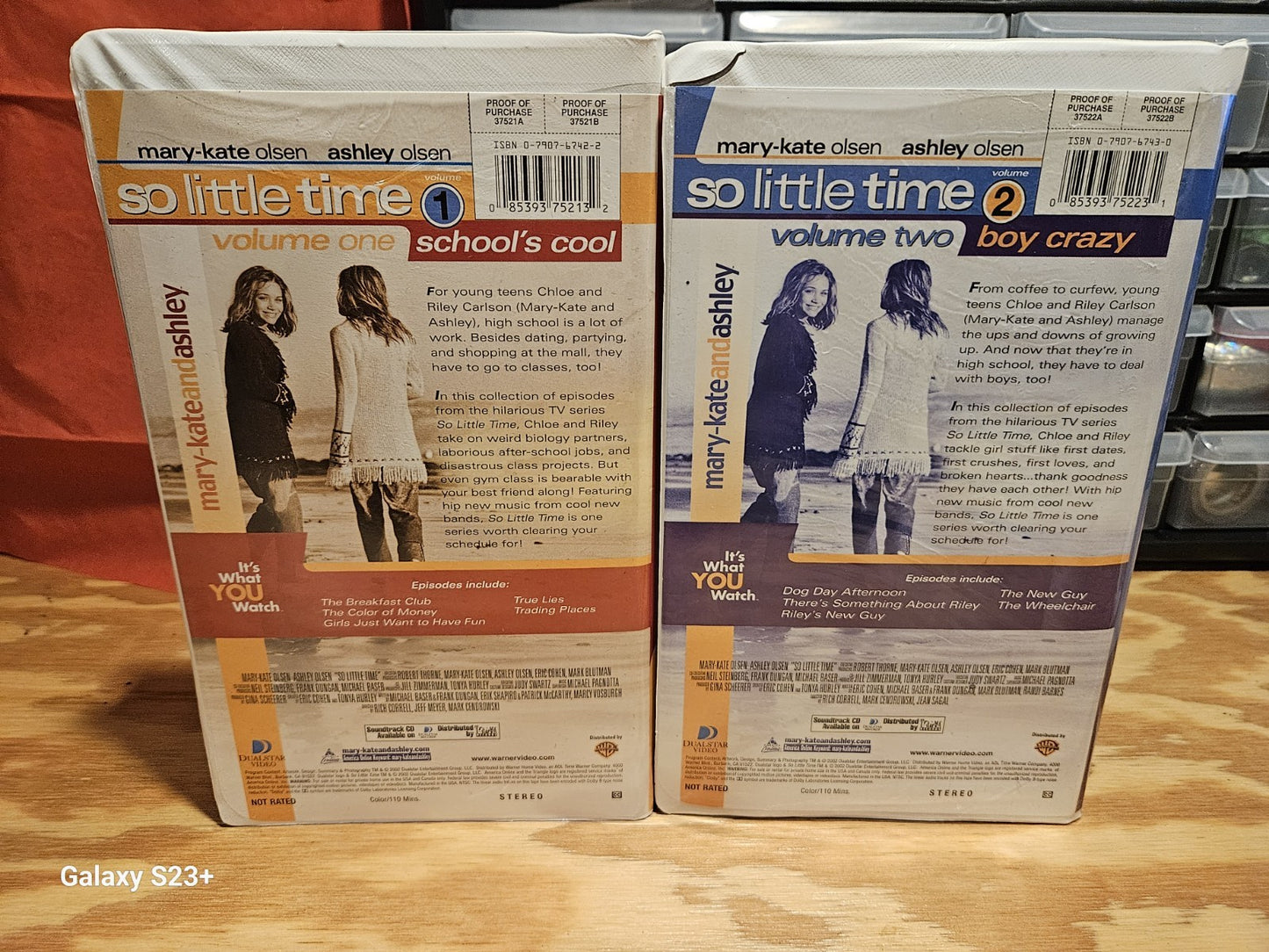 Mary-Kate Ashley Olsen So Little Time VHS Volume 1 & 2, Warner Brothers Dualstar