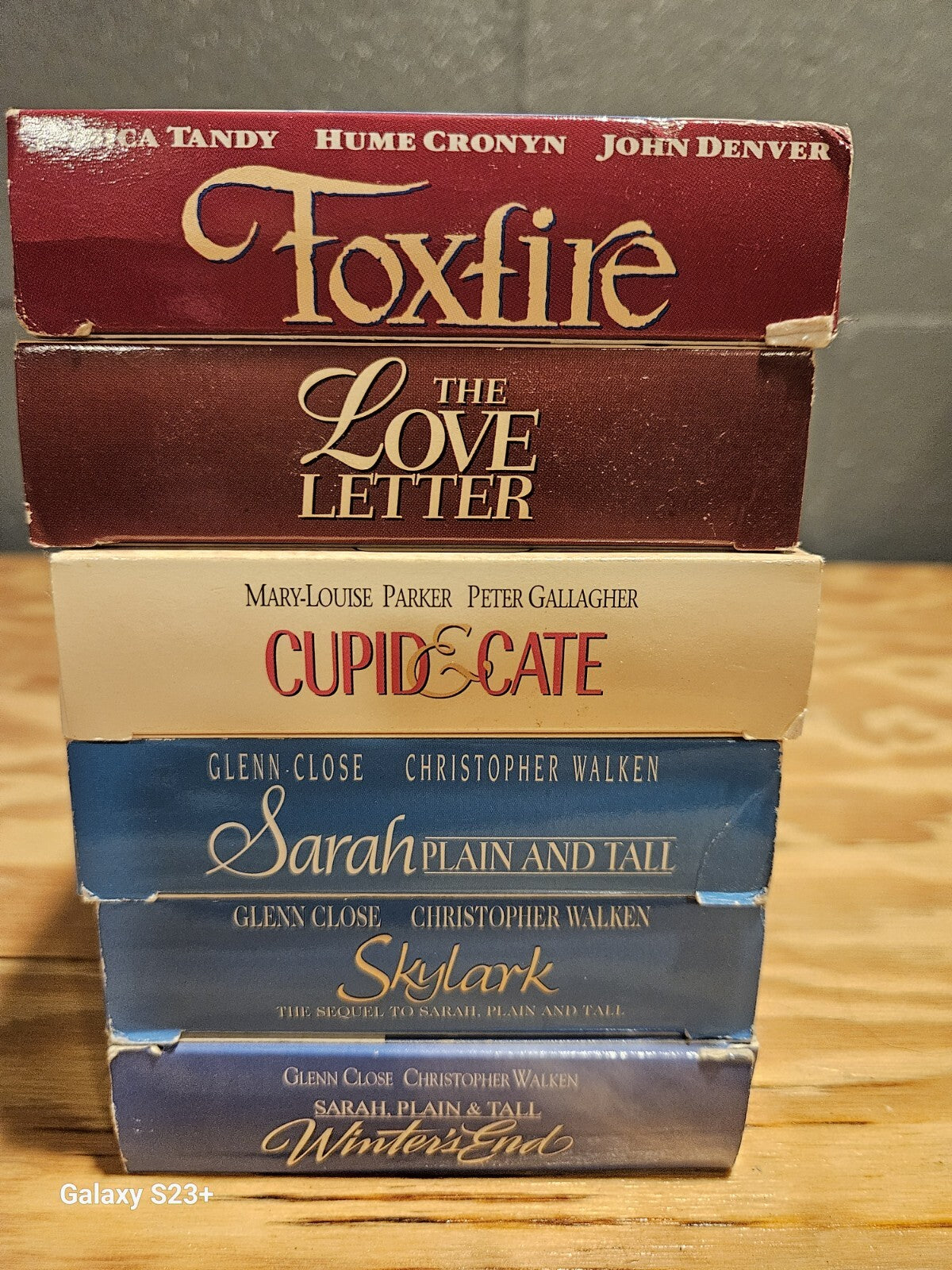 Hallmark VHS Set of 6 - Foxfire, Live Letter, Cupid & Cate, Sarah Plain and Tall