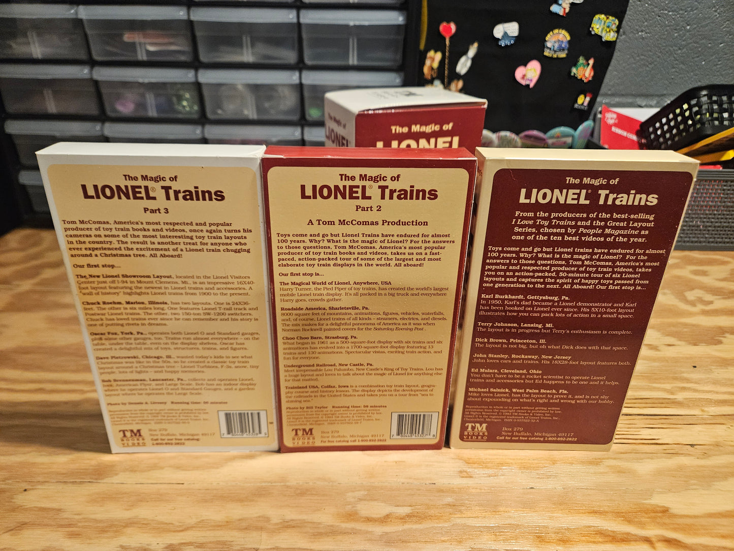 The Magic of Lionel Trains 1, 2, 3 VHS Set