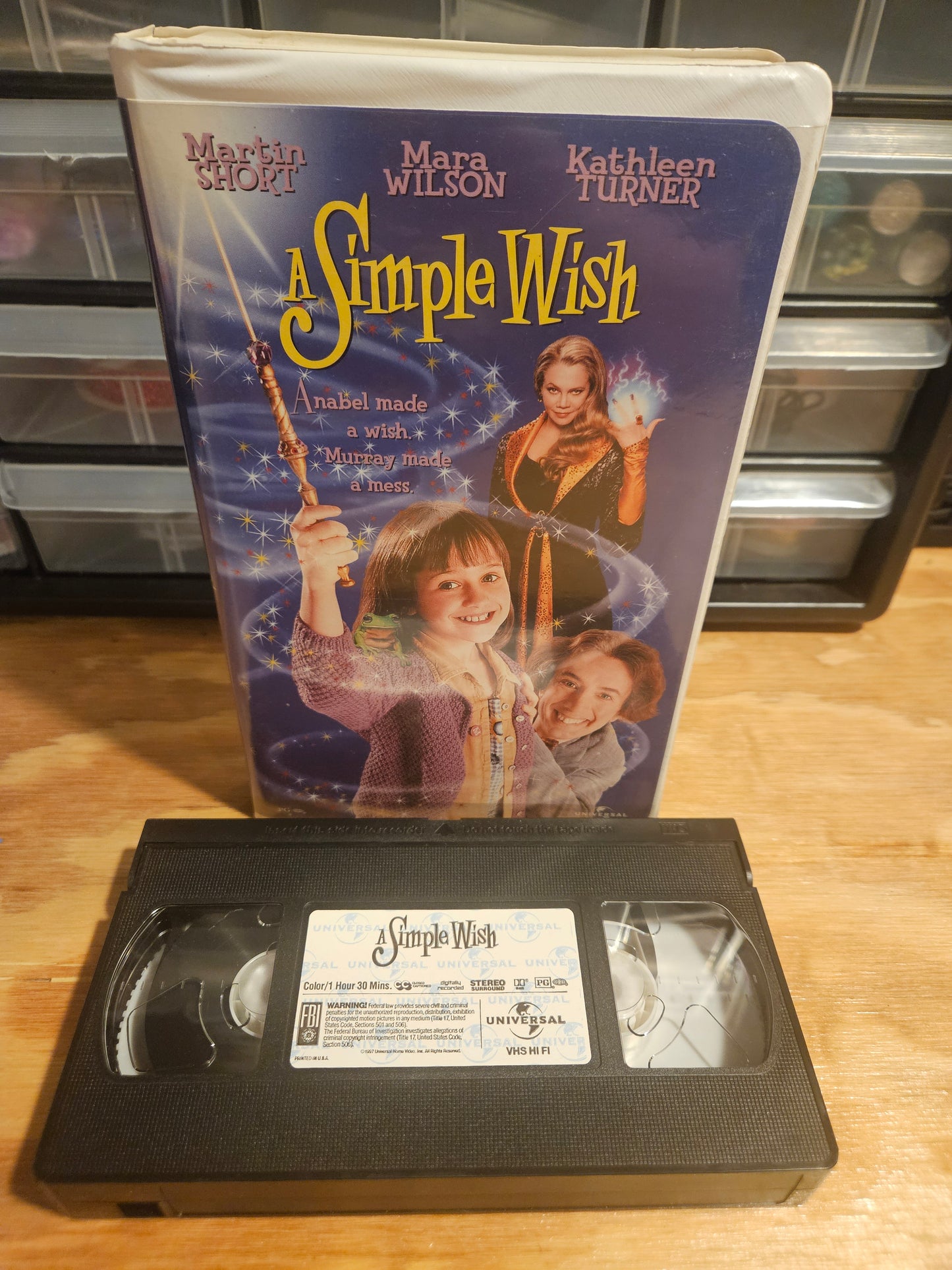 A Simple Wish VHS, Martin Short & Mara Wilson, Universal