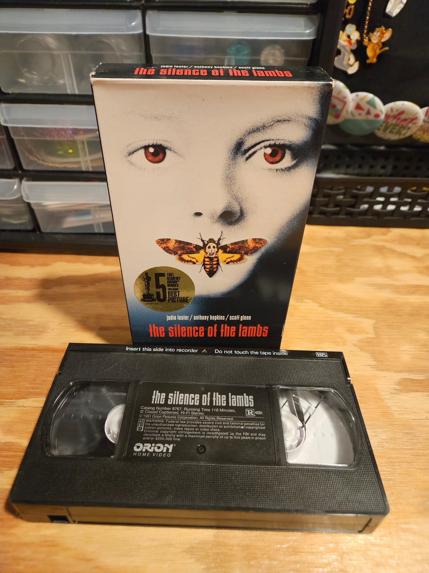 The Silence of the Lambs VHS Jodie Fostet, Anthony Hopkins, Cult Classic
