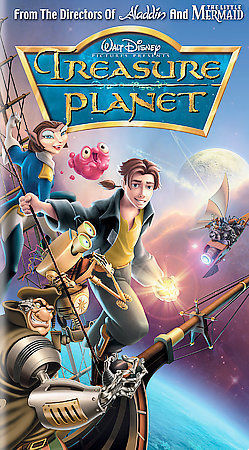 Walt Disney Treasure Planet 2003 VHS, Animated Family Movie, Thompson, Short