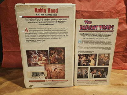 The Story of Robin Hood and his Merrie Men / The Parent Trap VHS set