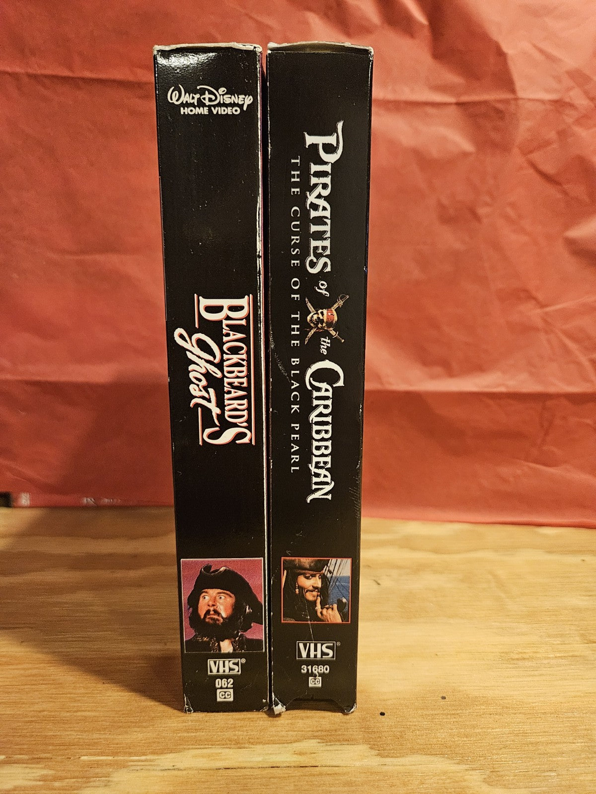 Disney Blackbeard's Ghost & Pirates of the Caribbean VHS Depp, Bloom, Knightley