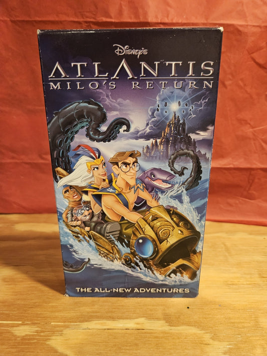 Walt Disney Atlantis Milo's Return 2003 Animated Adventure Fantasy VHS
