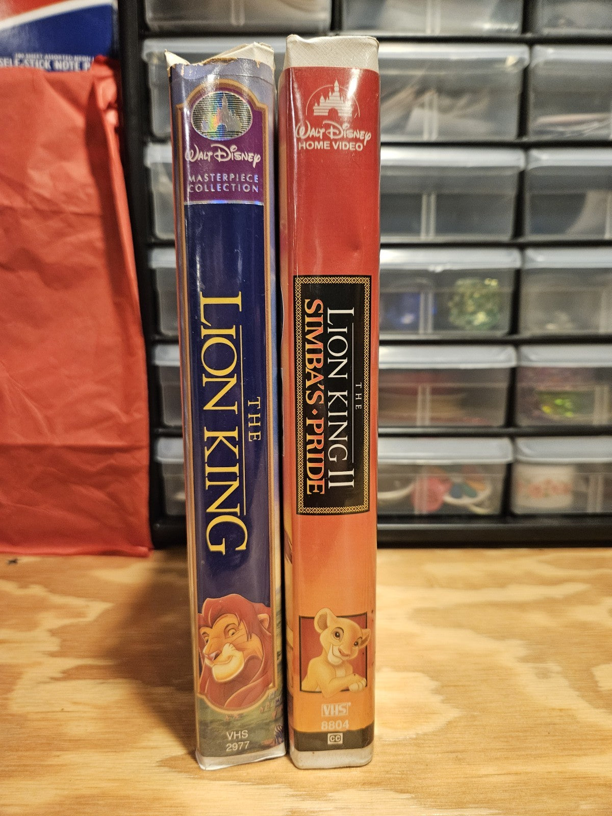 Disney's The Lion King 1 & 2 Simba's Pride VHS Set Clamshell, Original Inserts!