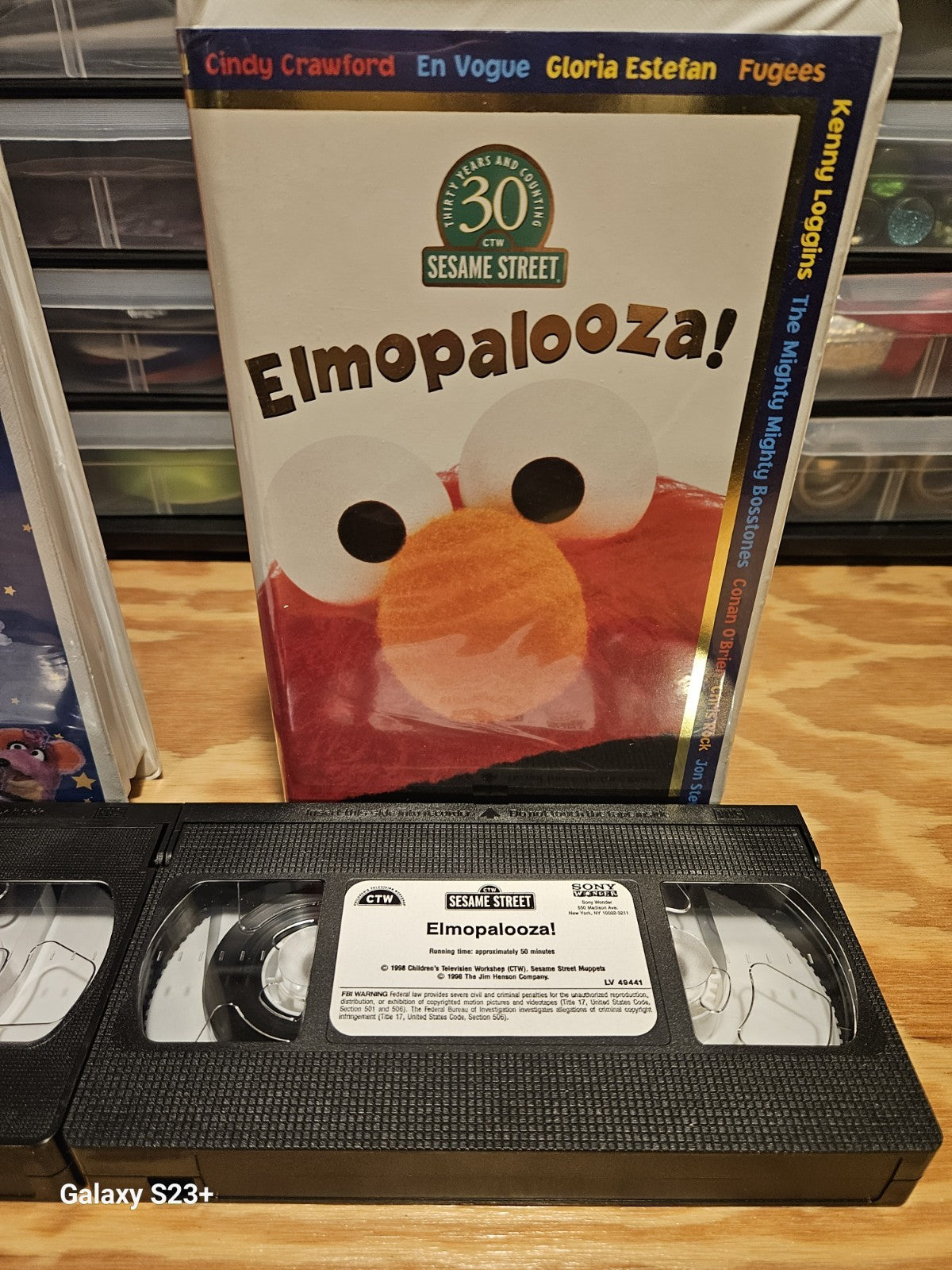 Elmo VHS Set Grouchland, CinderElmo, Elmopalooza, Sesame Street, Sony, CTW