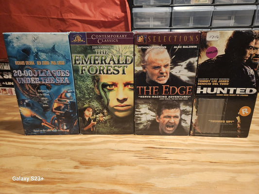 Action VHS 20000 Leagues Emerald Forest, Edge, Hunted MGM 20th Century Paramount
