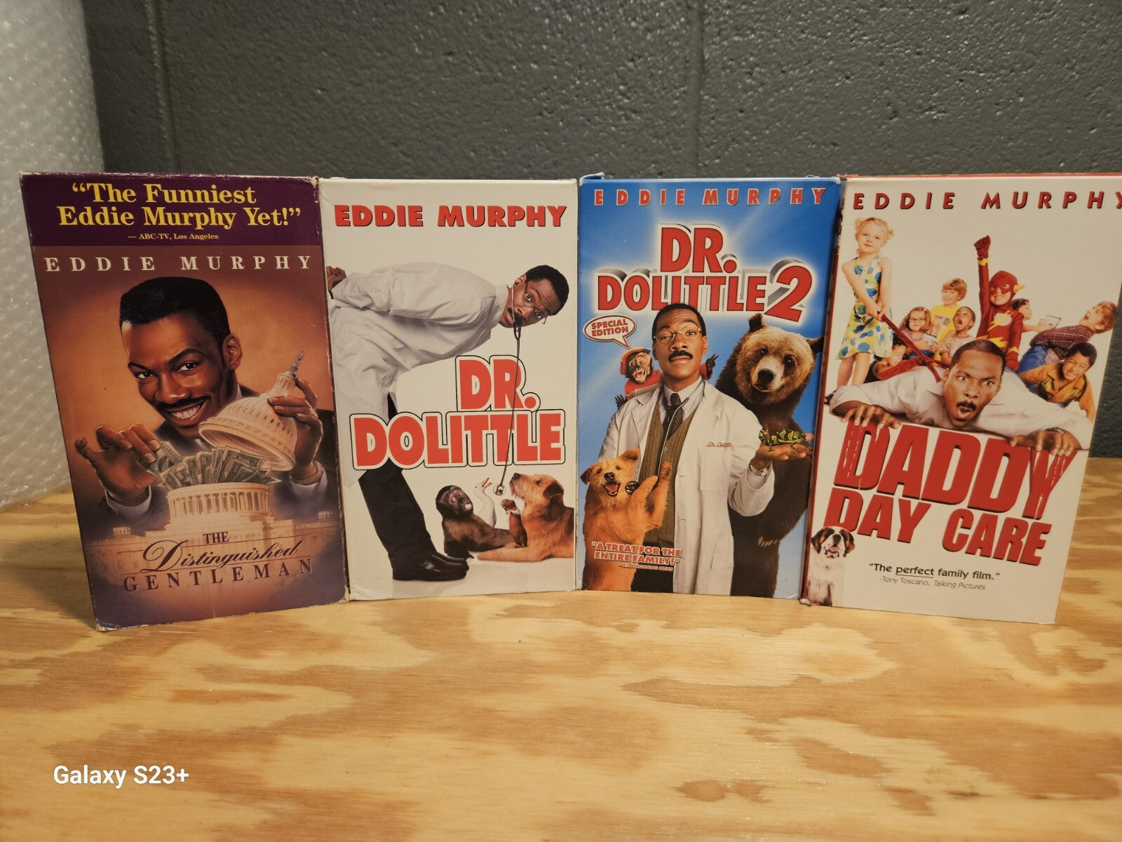 Eddie Murphy VHS Dr. Dolittle, Daddy Daycare, Trading Places Vampire In Brooklyn