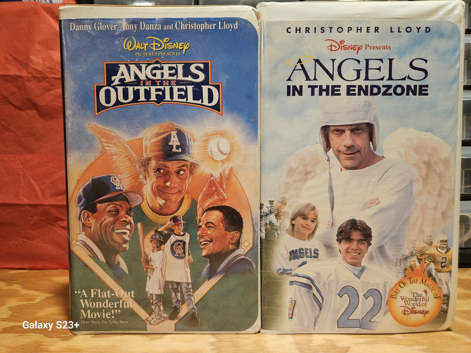 Angels In The Outfield, Endzone VHS Set, Disney, Christopher Lloyd