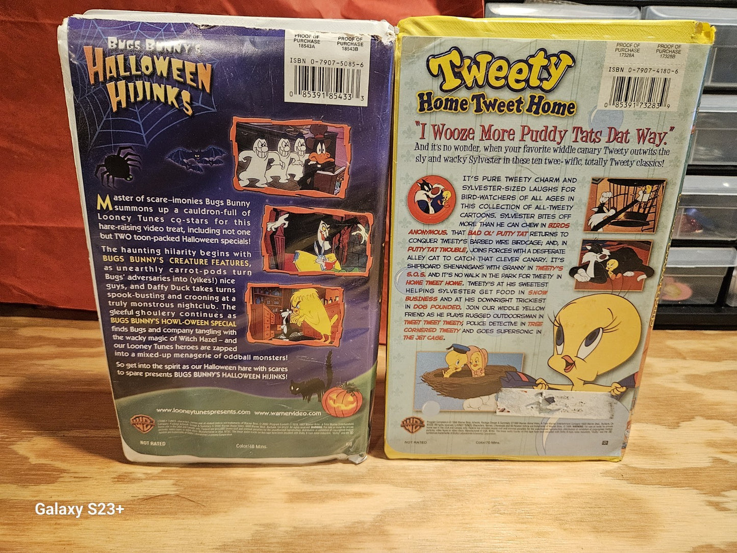 Looney Tunes VHS Lot Bugs Bunny, Taz Sylvester, Tweety, Halloween, Warner Bros