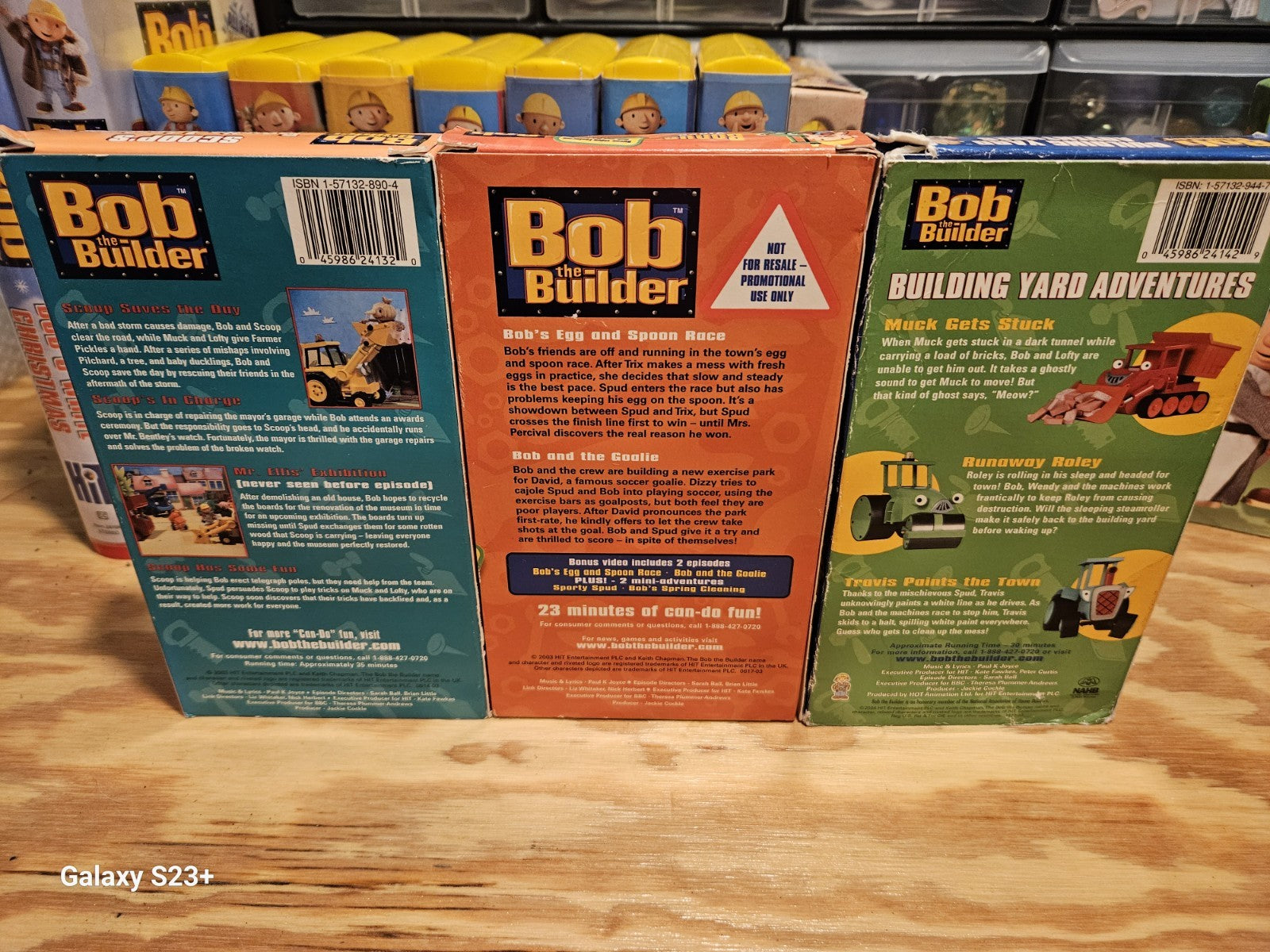 Bob The Builder VHS, Huge Lot 17 VHS, Rare, Kids, HiT Entertainment,  NAHB 