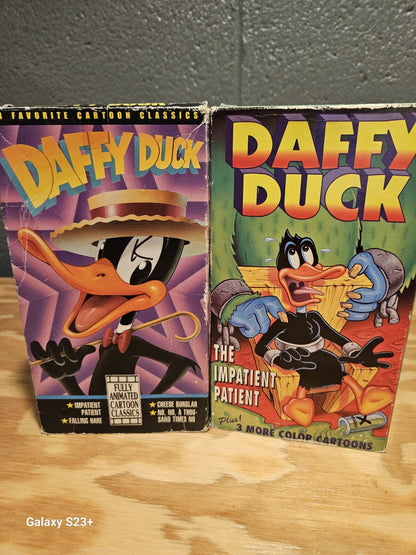 Daffy Duck VHS Set, Favorite Cartoon Classics, UAV Home Video 