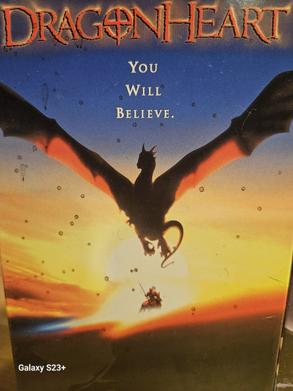Dragonheart 1 & 2 A New Beginning VHS MCA Universal, Dennis Quaid, Sean Connery 