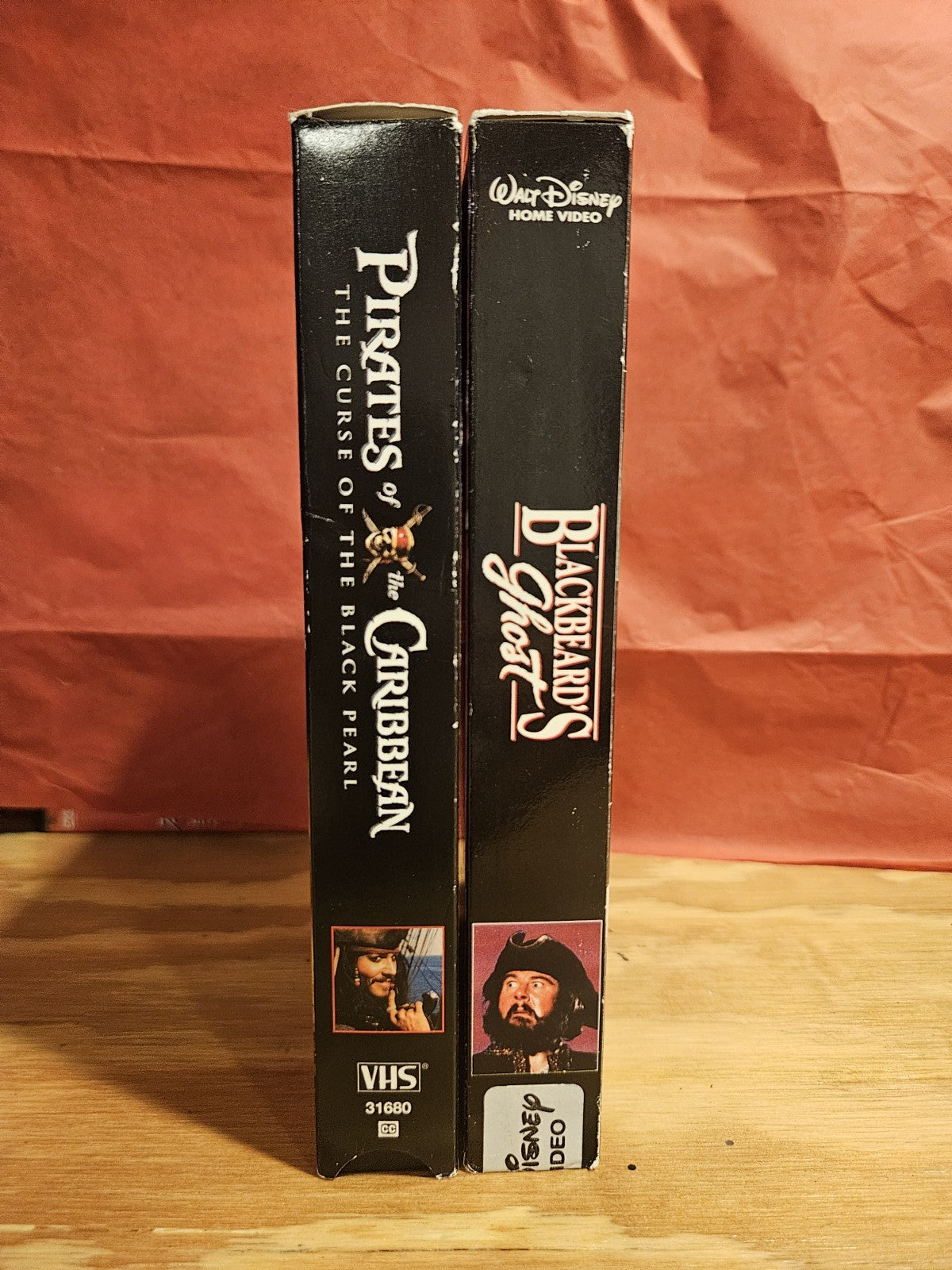 Disney Blackbeard's Ghost & Pirates of the Caribbean VHS Depp, Bloom, Knightley