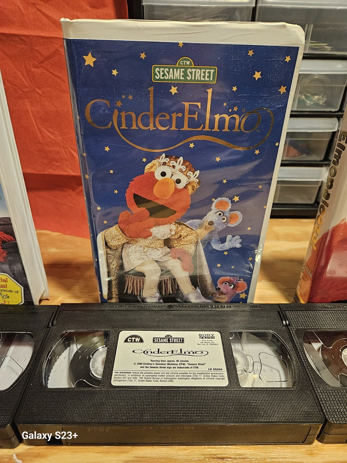 Elmo VHS Set Grouchland, CinderElmo, Elmopalooza, Sesame Street, Sony, CTW