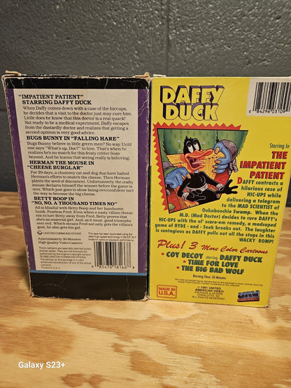 Daffy Duck VHS Set, Favorite Cartoon Classics, UAV Home Video 