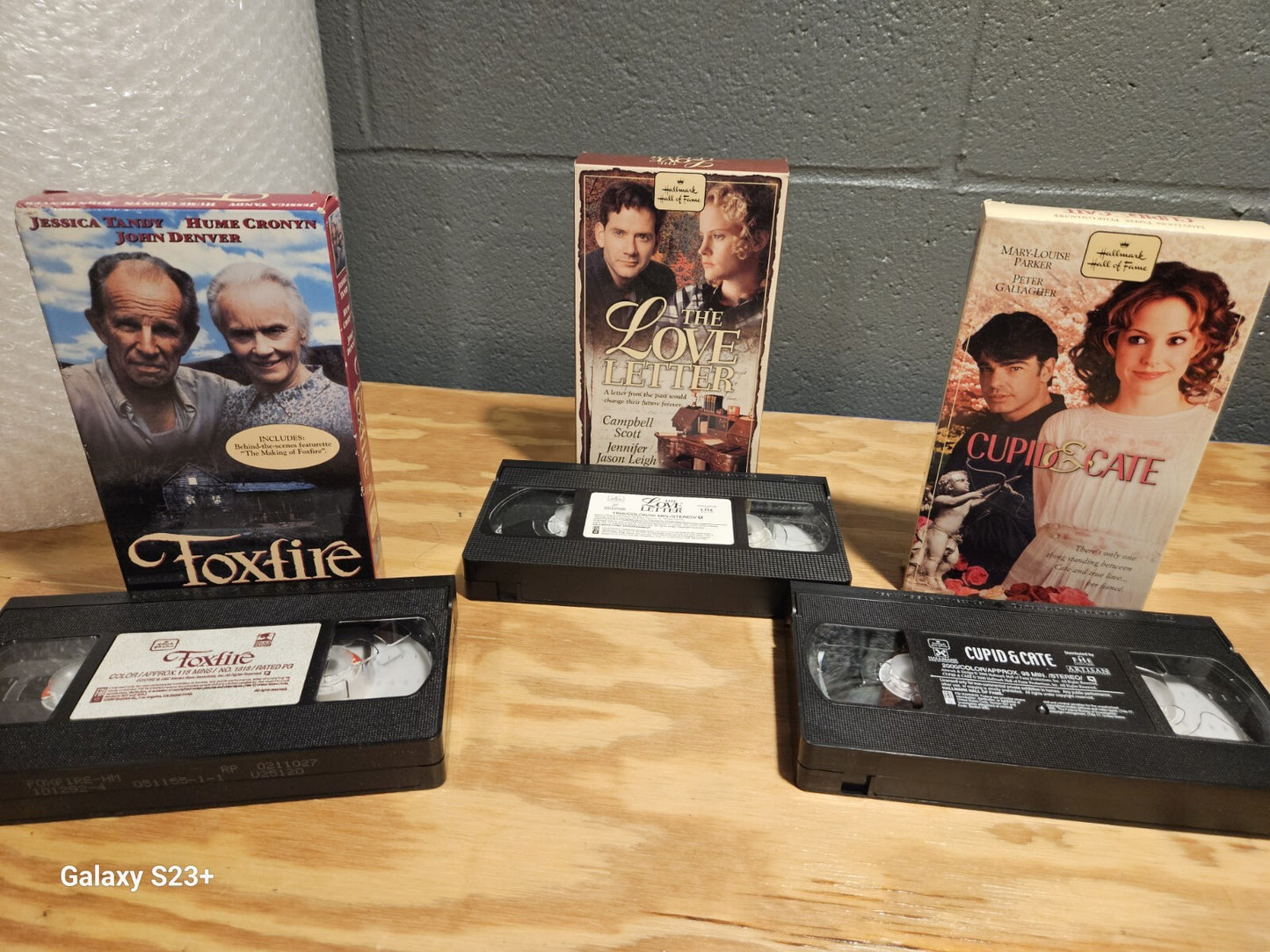 Hallmark VHS Set of 6 - Foxfire, Live Letter, Cupid & Cate, Sarah Plain and Tall