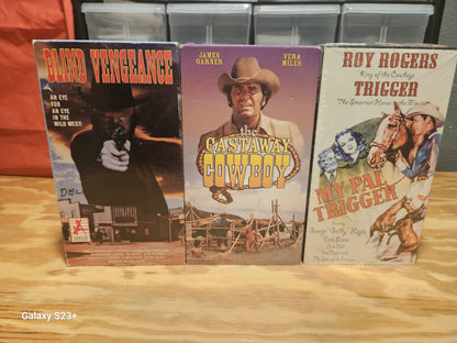Western VHS Lot 14 Tapes Wild West, Jeremiah Johnson, Willie Boy, CBS MGM Alpha