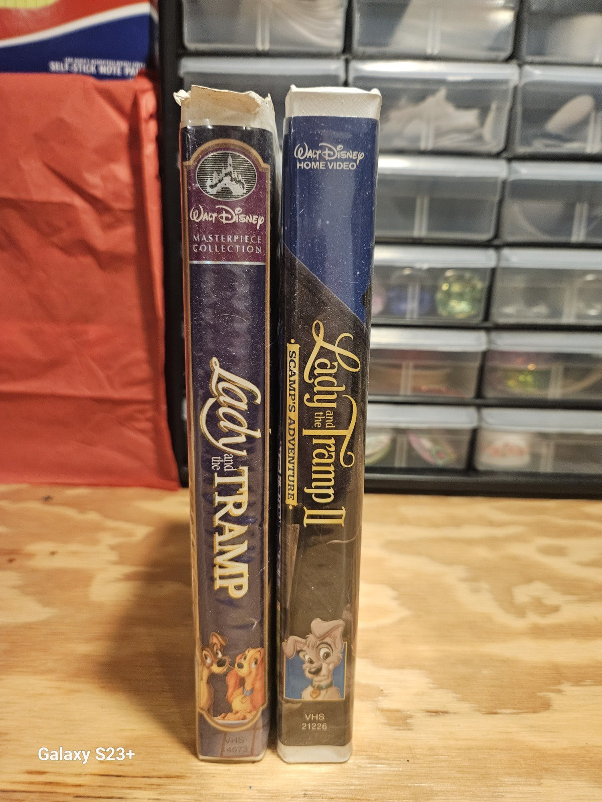 Lady and the Tramp VHS Set Scamp's Adventure, Clamshell, Walt Disney, Dogs