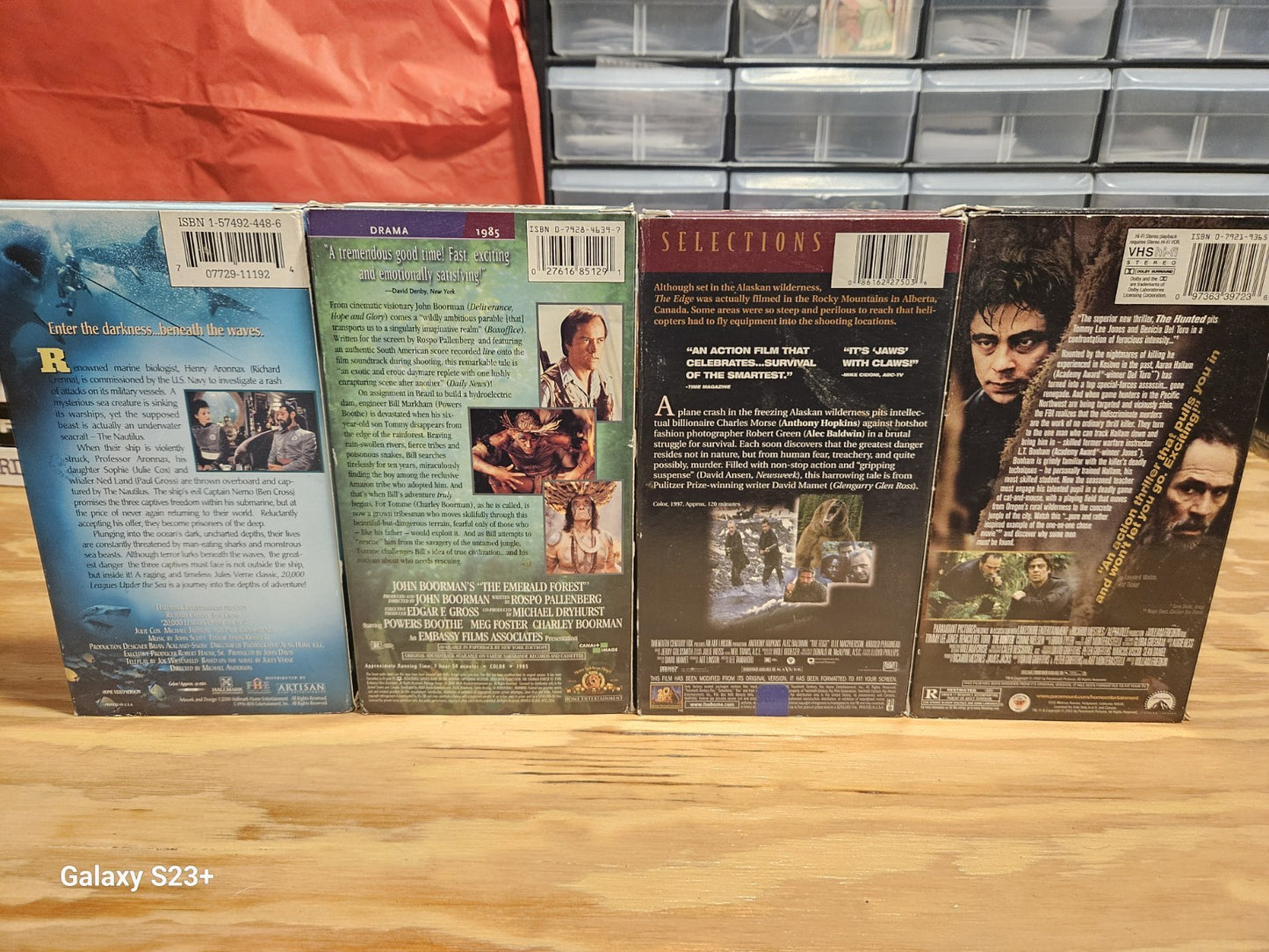 Action VHS 20000 Leagues Emerald Forest, Edge, Hunted MGM 20th Century Paramount