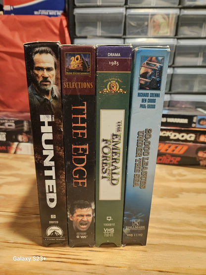 Action VHS 20000 Leagues Emerald Forest, Edge, Hunted MGM 20th Century Paramount