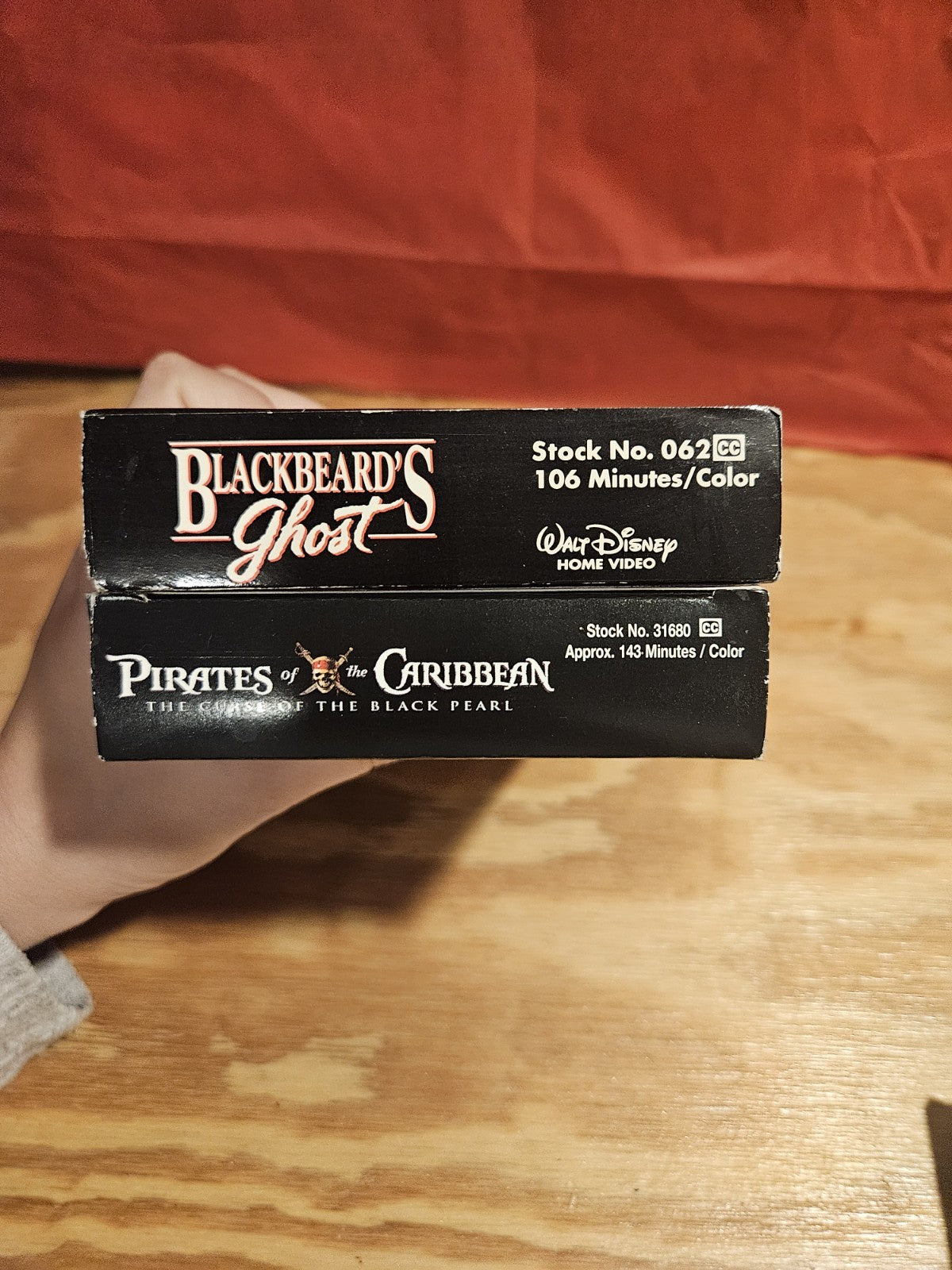 Disney Blackbeard's Ghost & Pirates of the Caribbean VHS Depp, Bloom, Knightley