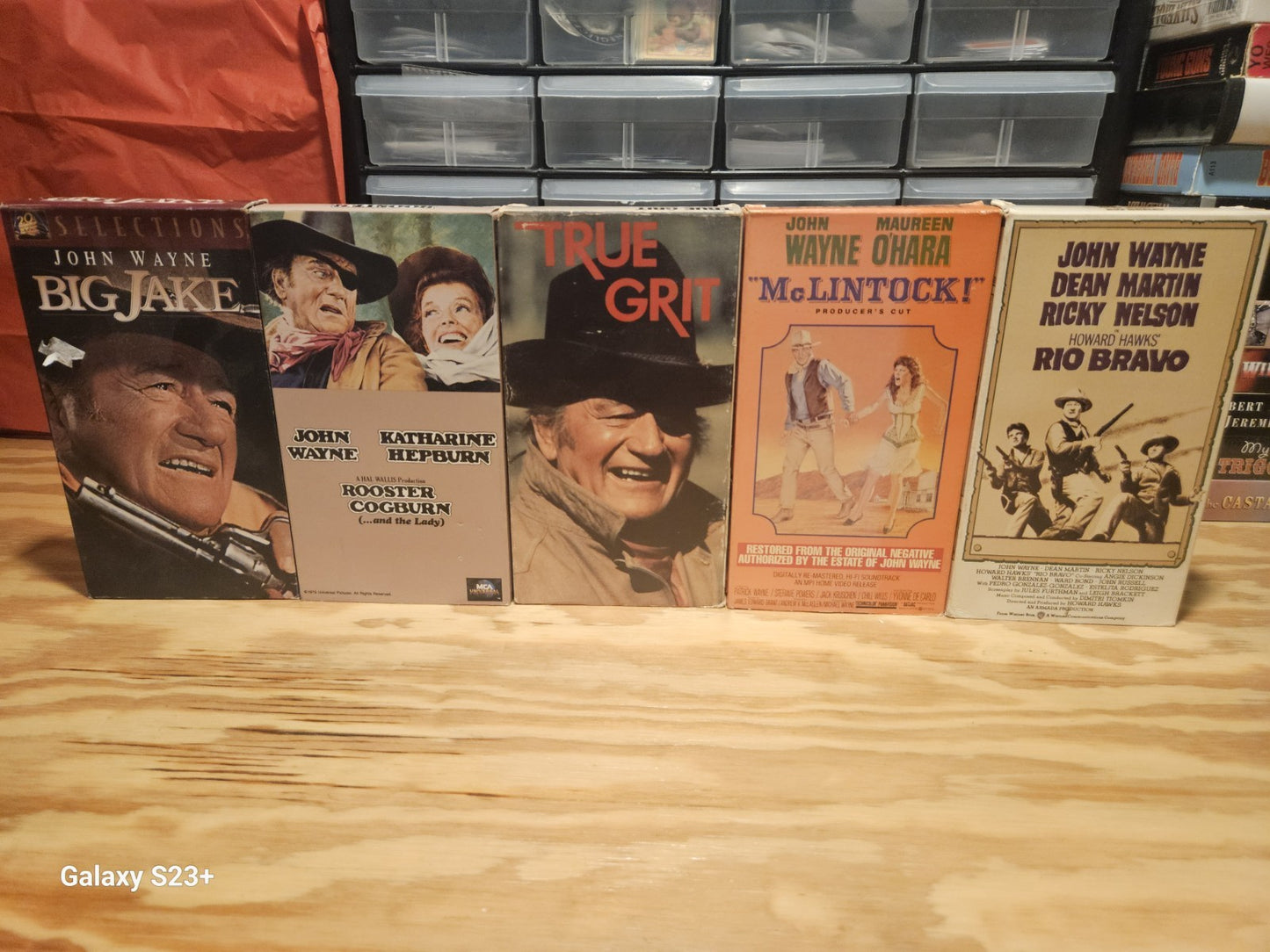 John Wayne VHS Lot Big Jake True Grit Rio Bravo Fox MCA MPI Warner Paramount 