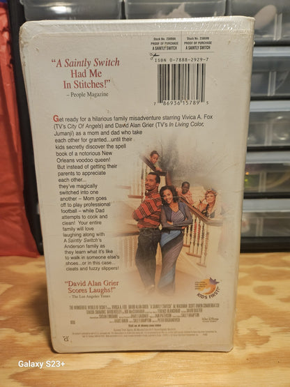 A Saintly Switch 2001 VHS Disney Sealed Clamshell Vivica A. Fox David Alan Grier