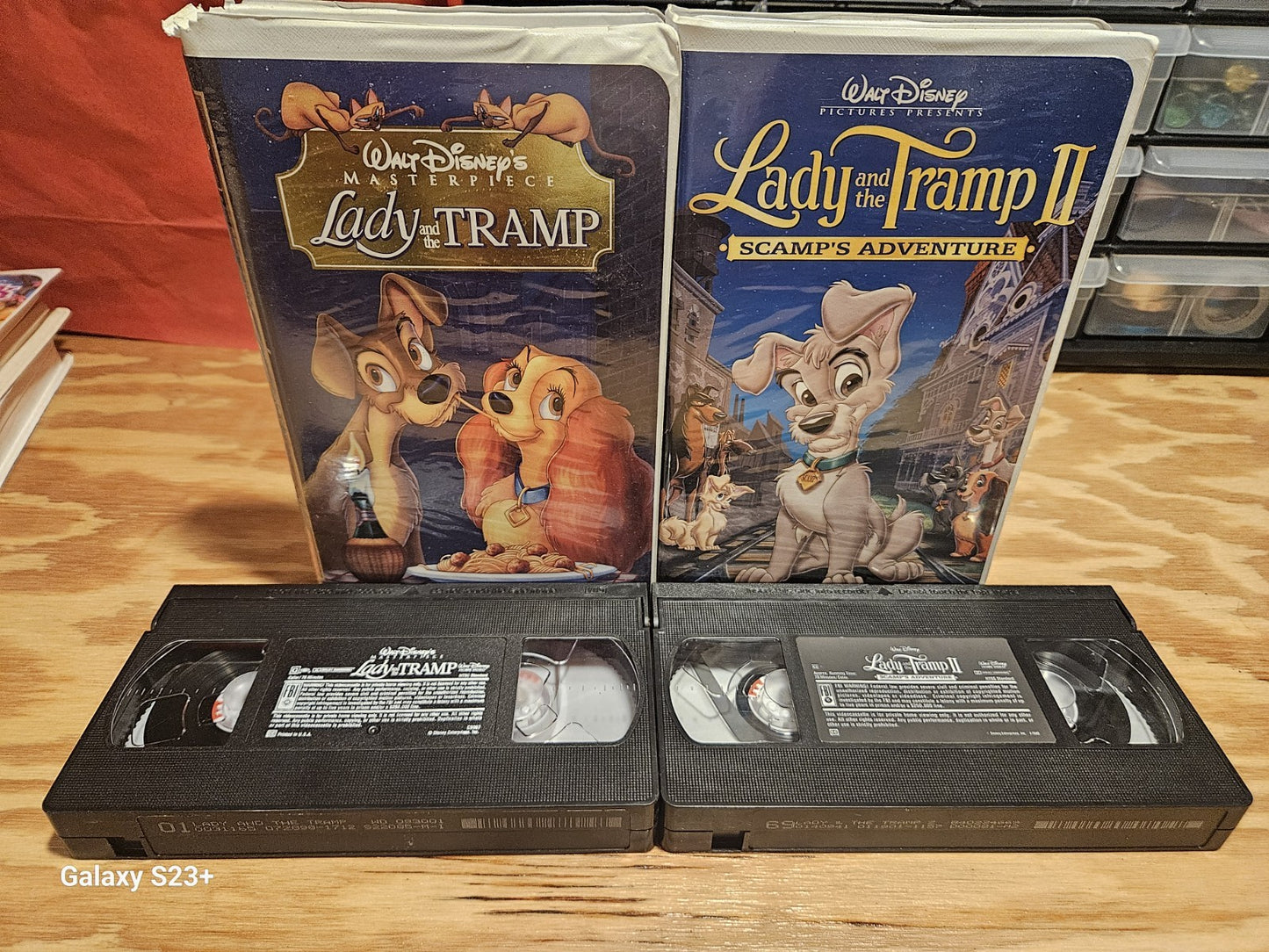 Lady and the Tramp VHS Set Scamp's Adventure, Clamshell, Walt Disney, Dogs