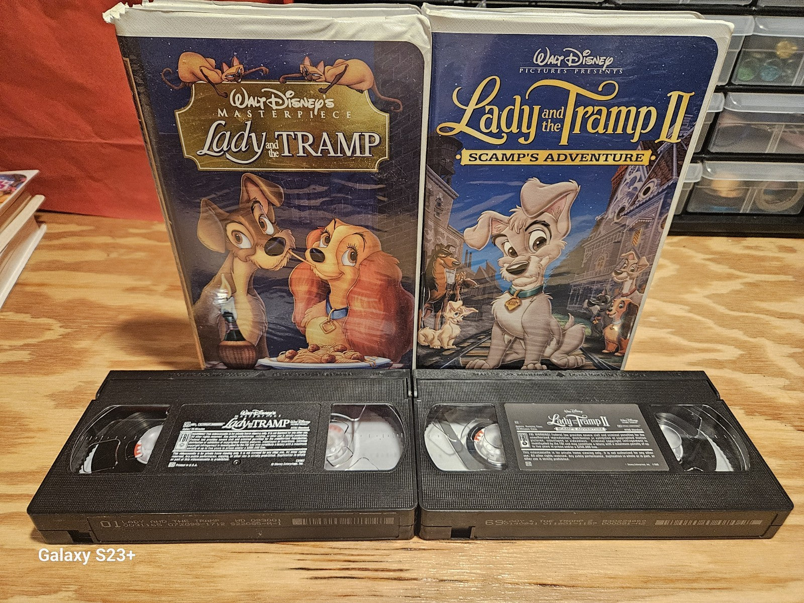 Lady and the Tramp VHS Set Scamp's Adventure, Clamshell, Walt Disney, Dogs