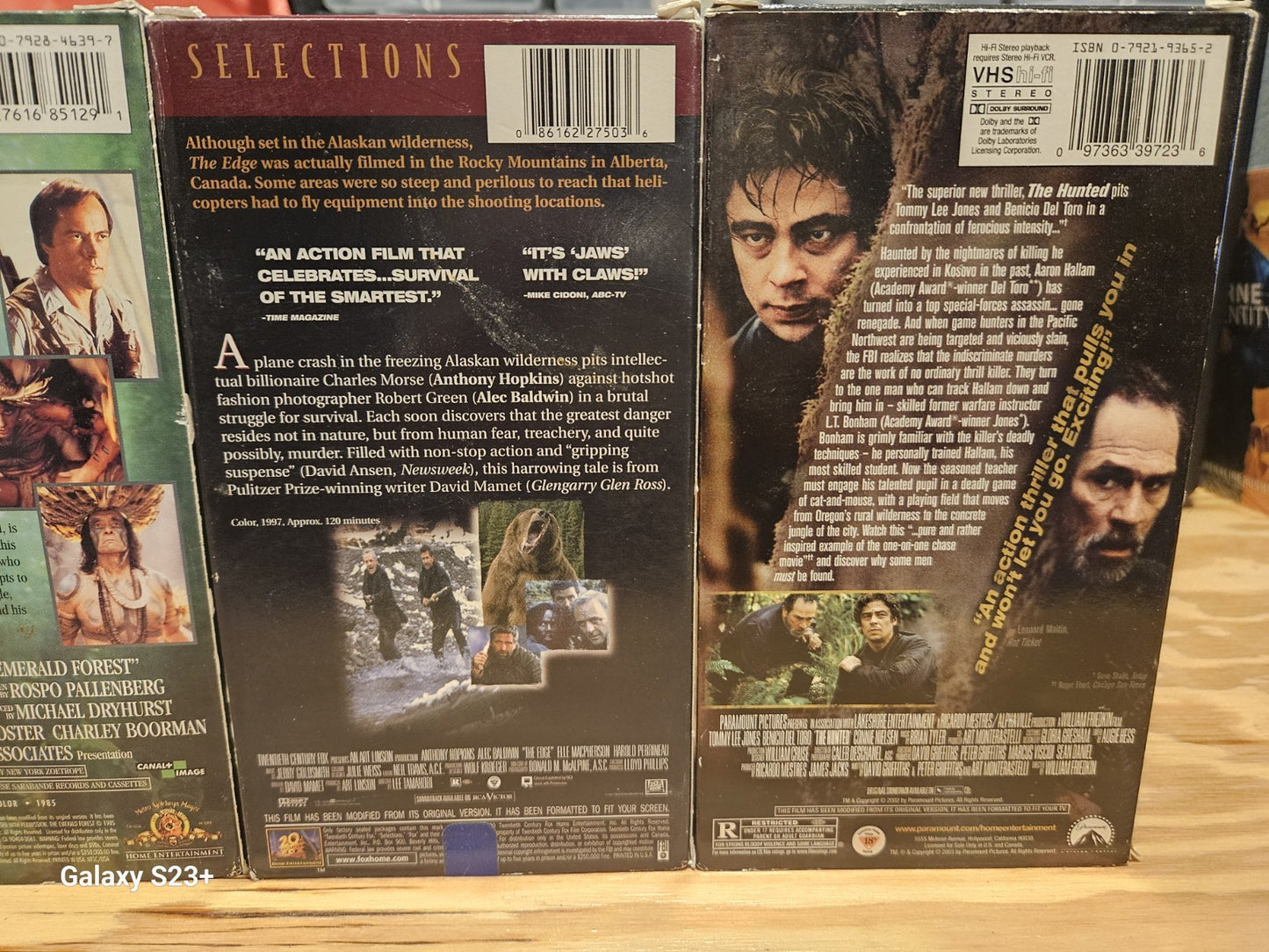 Action VHS 20000 Leagues Emerald Forest, Edge, Hunted MGM 20th Century Paramount