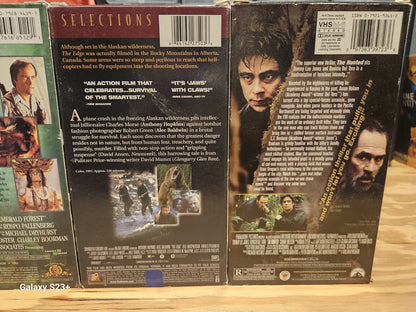 Action VHS 20000 Leagues Emerald Forest, Edge, Hunted MGM 20th Century Paramount