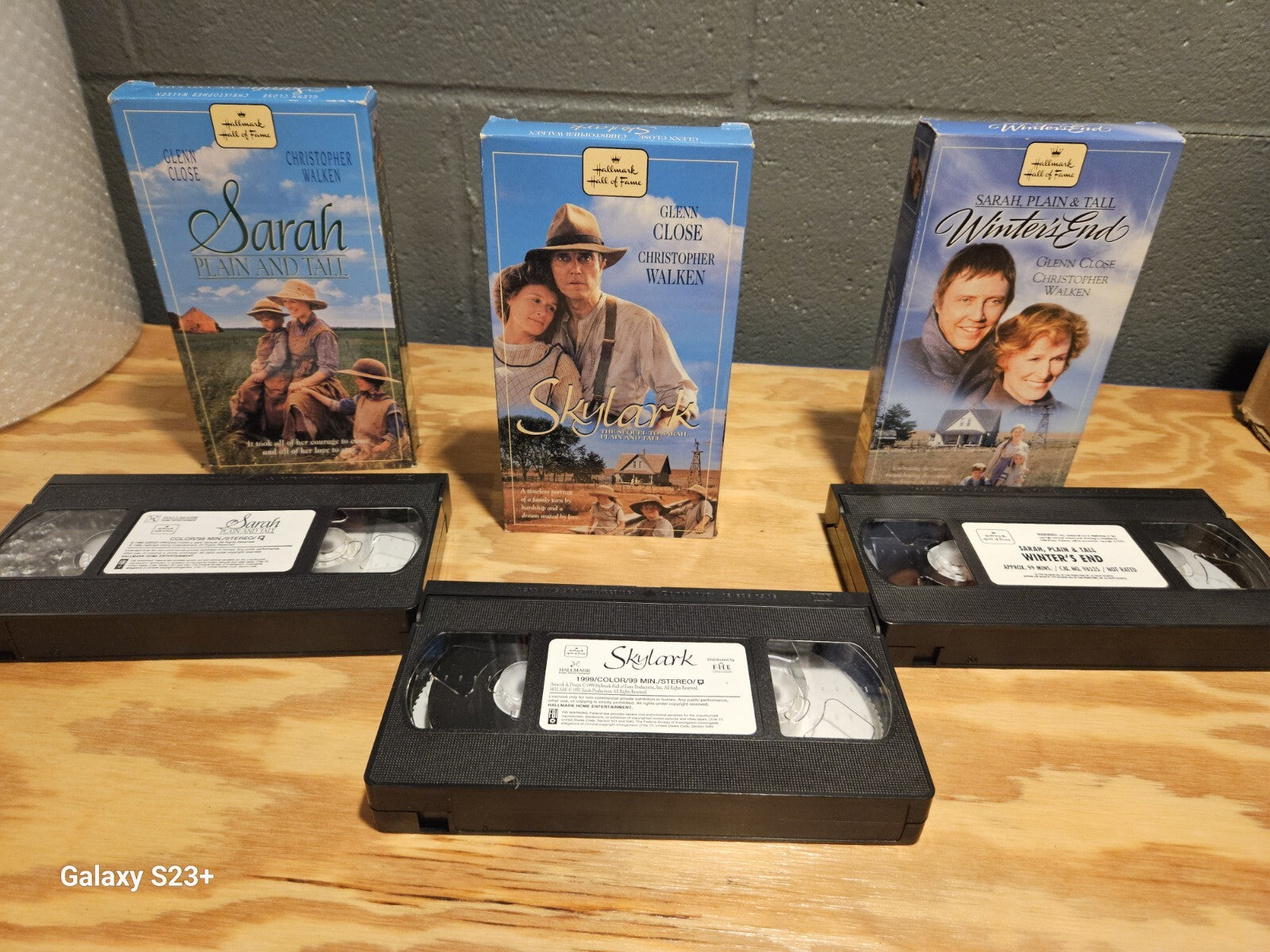 Hallmark VHS Set of 6 - Foxfire, Live Letter, Cupid & Cate, Sarah Plain and Tall