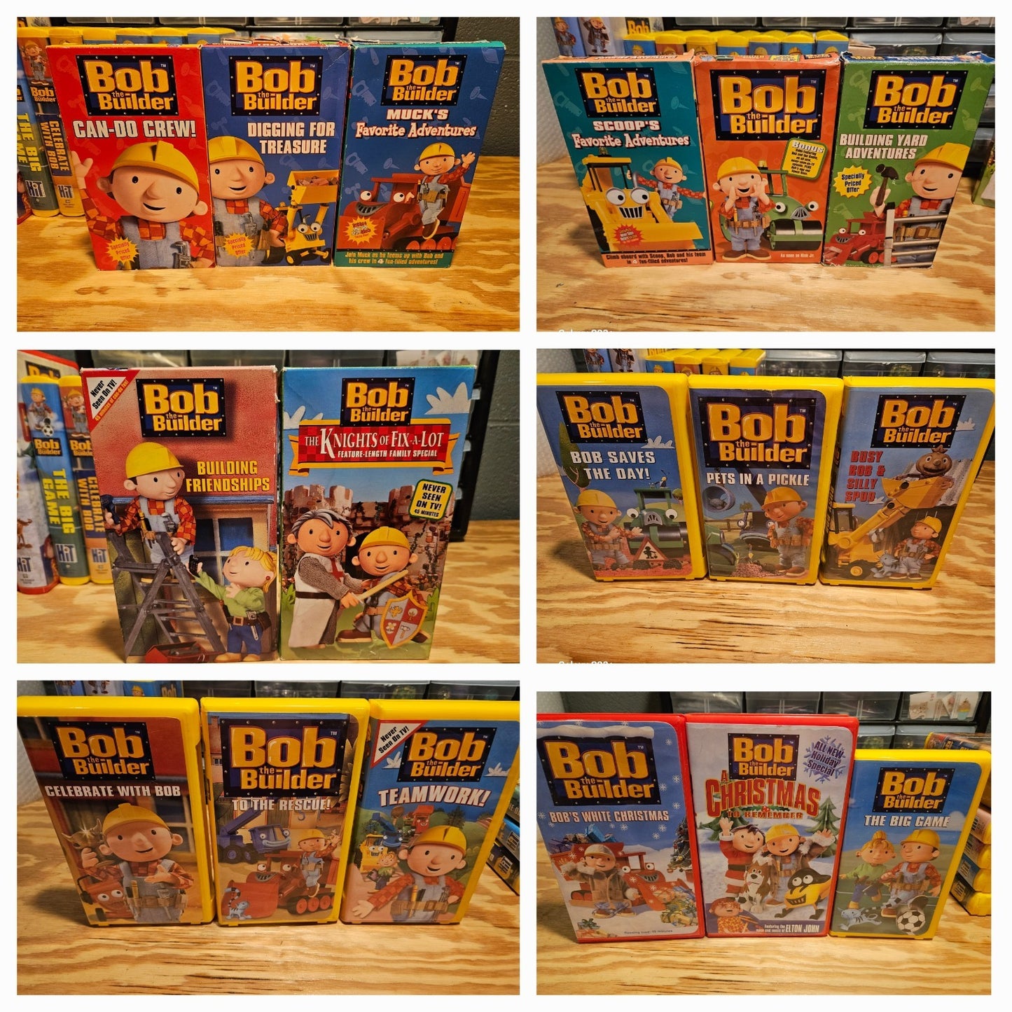Bob The Builder VHS, Huge Lot 17 VHS, Rare, Kids, HiT Entertainment,  NAHB 