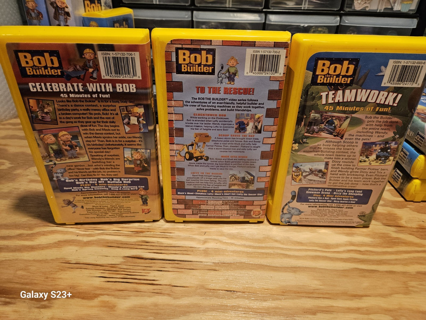 Bob The Builder VHS, Huge Lot 17 VHS, Rare, Kids, HiT Entertainment,  NAHB 