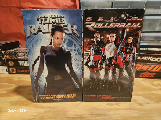 Lara Croft Tomb Raider, Rollerball VHS Angelina Jolie, LL Cool J, Paramount MGM