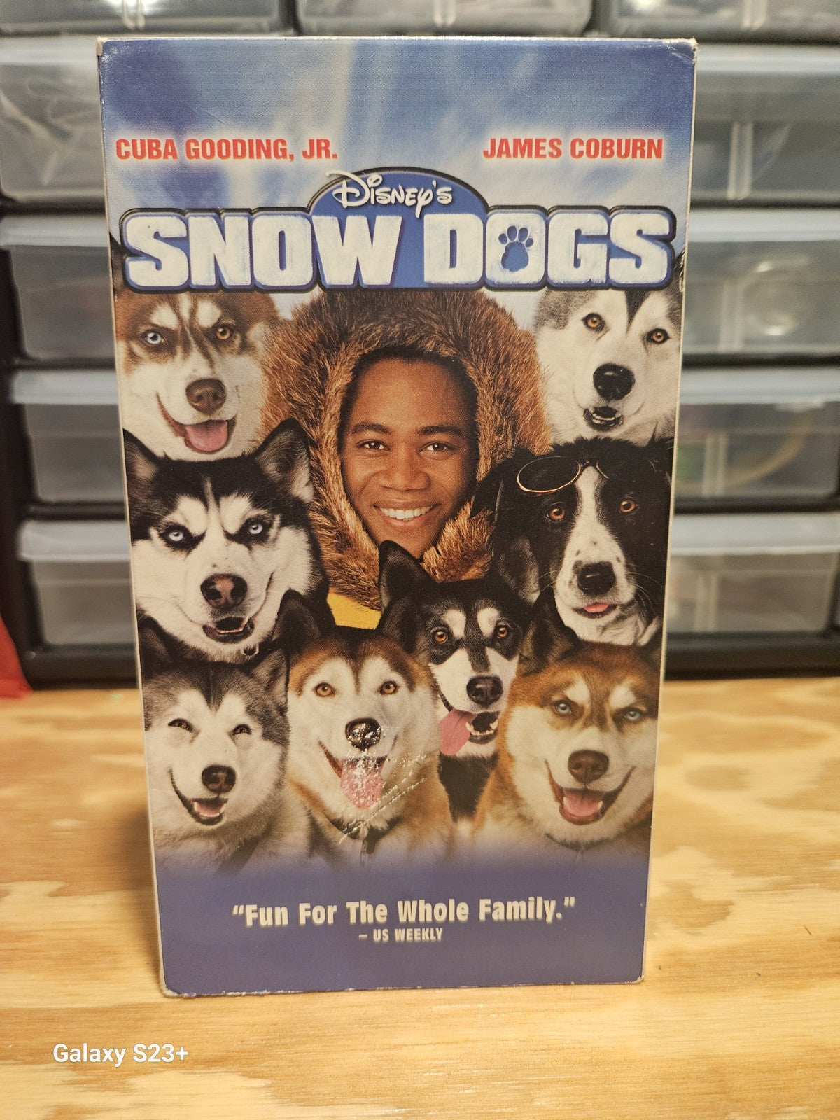 Snow Dogs VHS Disney, Cuba Gooding Jr., James Coburn, Kids family action movie