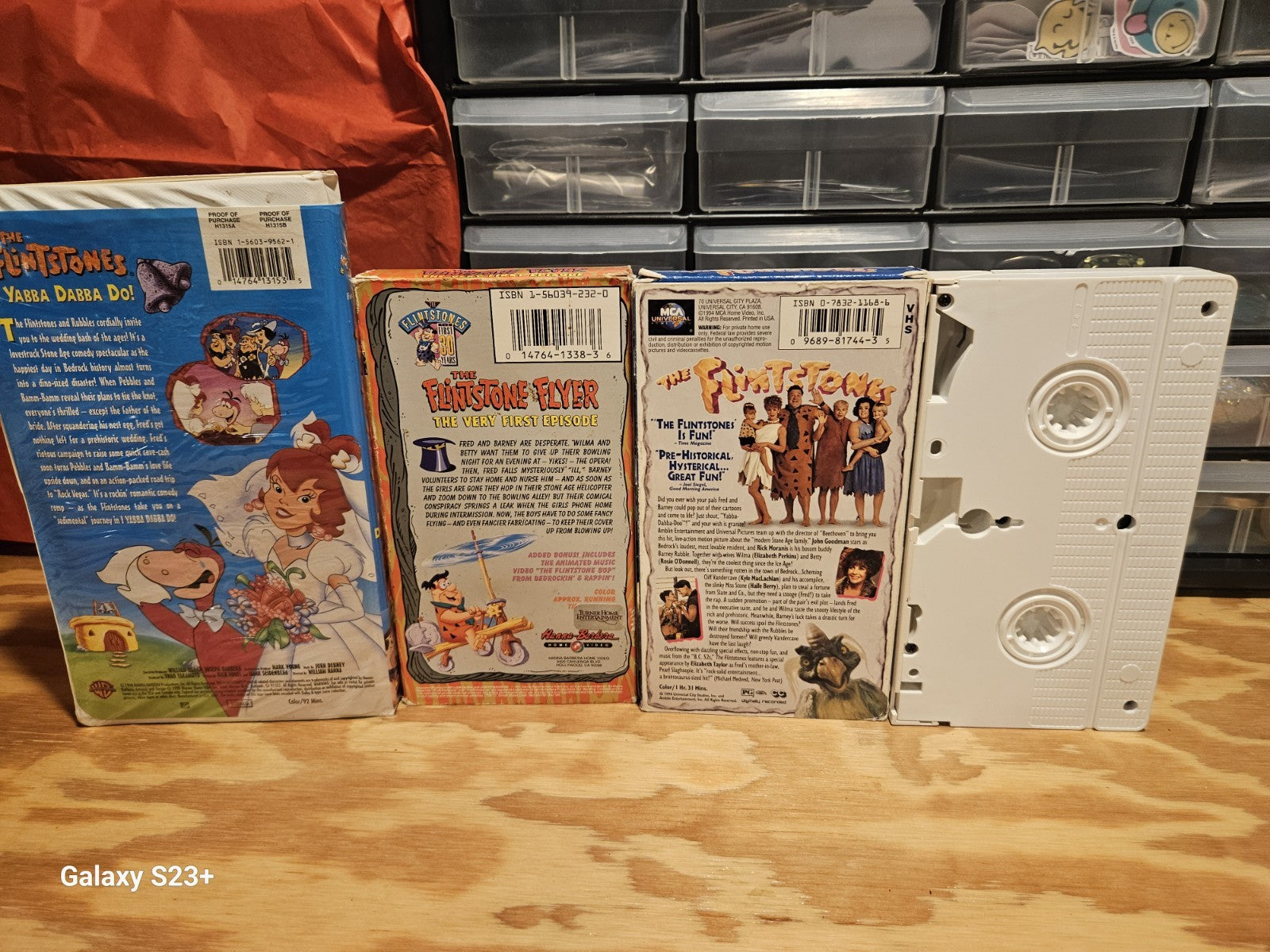 Flintstones VHS Lot Yabba Dabba Do, Flyer, Fearless Fred, Hanna Barbera MCA WB
