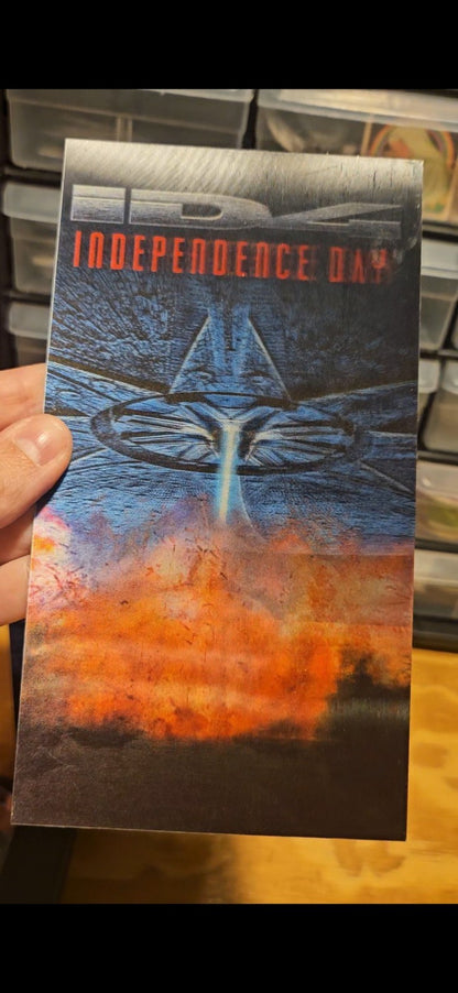 Independence Day VHS 1996 Will Smith Goldblum 20th Century Fox Lenticular Insert