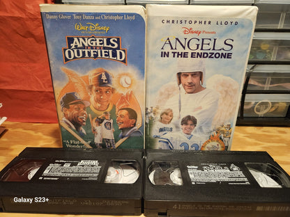 Angels In The Outfield, Endzone VHS Set, Disney, Christopher Lloyd