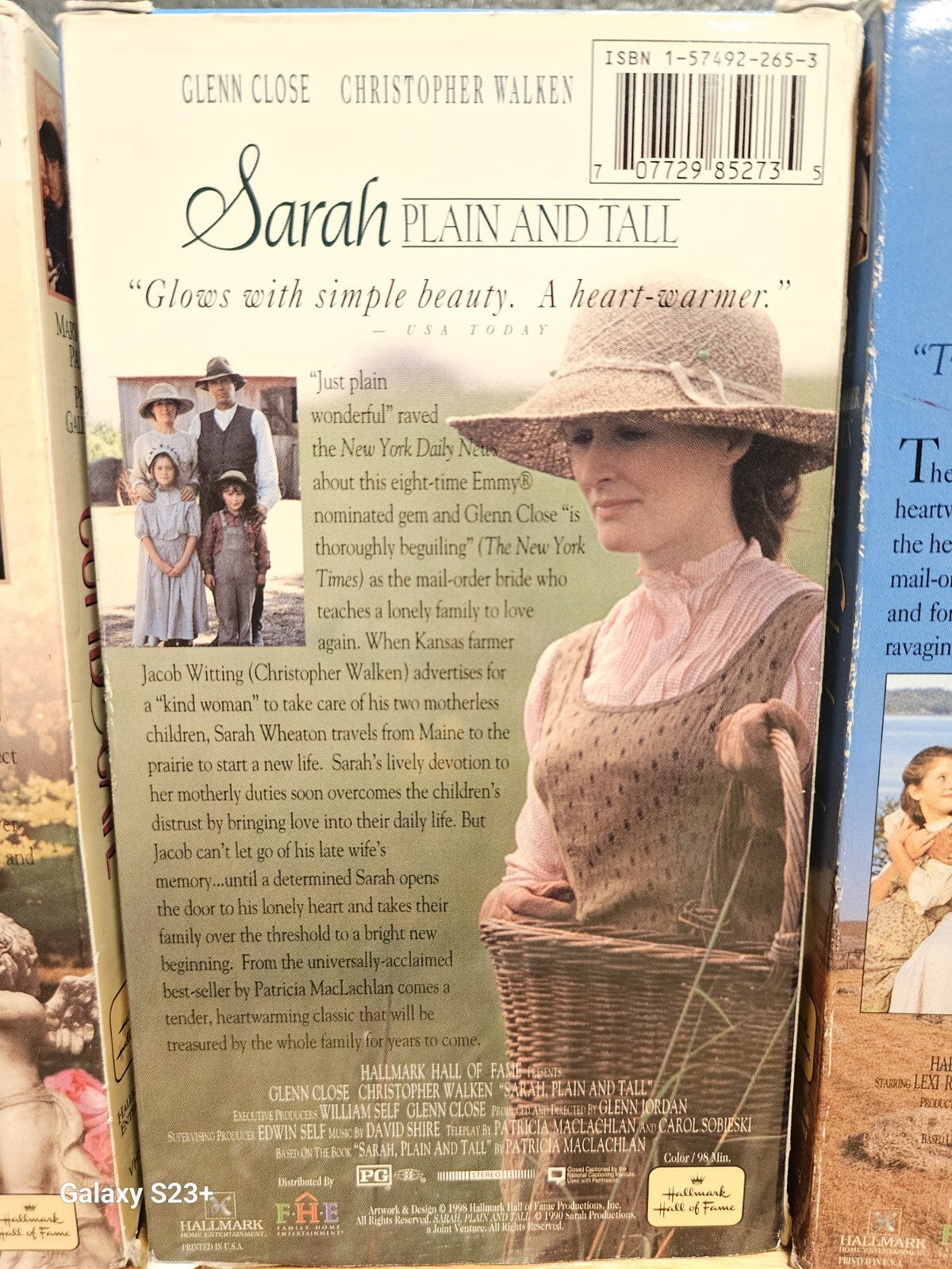 Hallmark VHS Set of 6 - Foxfire, Live Letter, Cupid & Cate, Sarah Plain and Tall