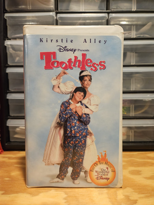 Toothless VHS Video Tape, Kirstie Alley Midkiff, Redgrave Wonderful World Disney