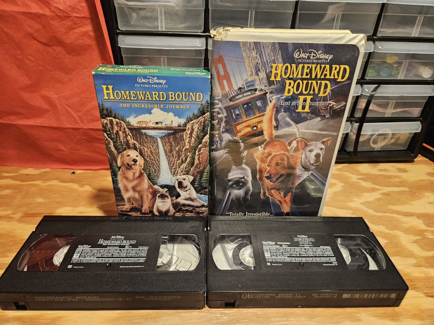 Homeward Bound 1 & 2 VHS Set, Incredible Journey, Lost In San Francisco, Disney