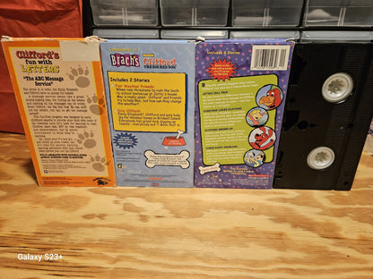 Clifford The Big Red Dog VHS Lot - Letters, Friends, Everyone, F.H.E, Scholastic