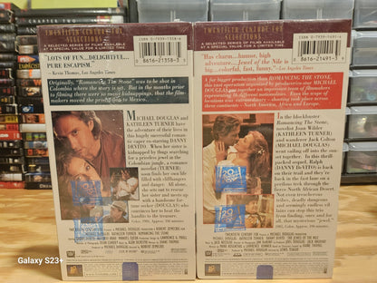 Romancing the Stone & Jewel of the Nile VHS,  Factory Sealed, 20th Century Fox