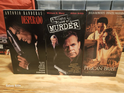 Desperado Case Of Murder Pelican Brief VHS Columbia TNT Warner Banderas Roberts