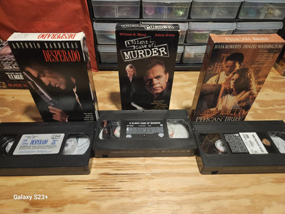 Desperado Case Of Murder Pelican Brief VHS Columbia TNT Warner Banderas Roberts