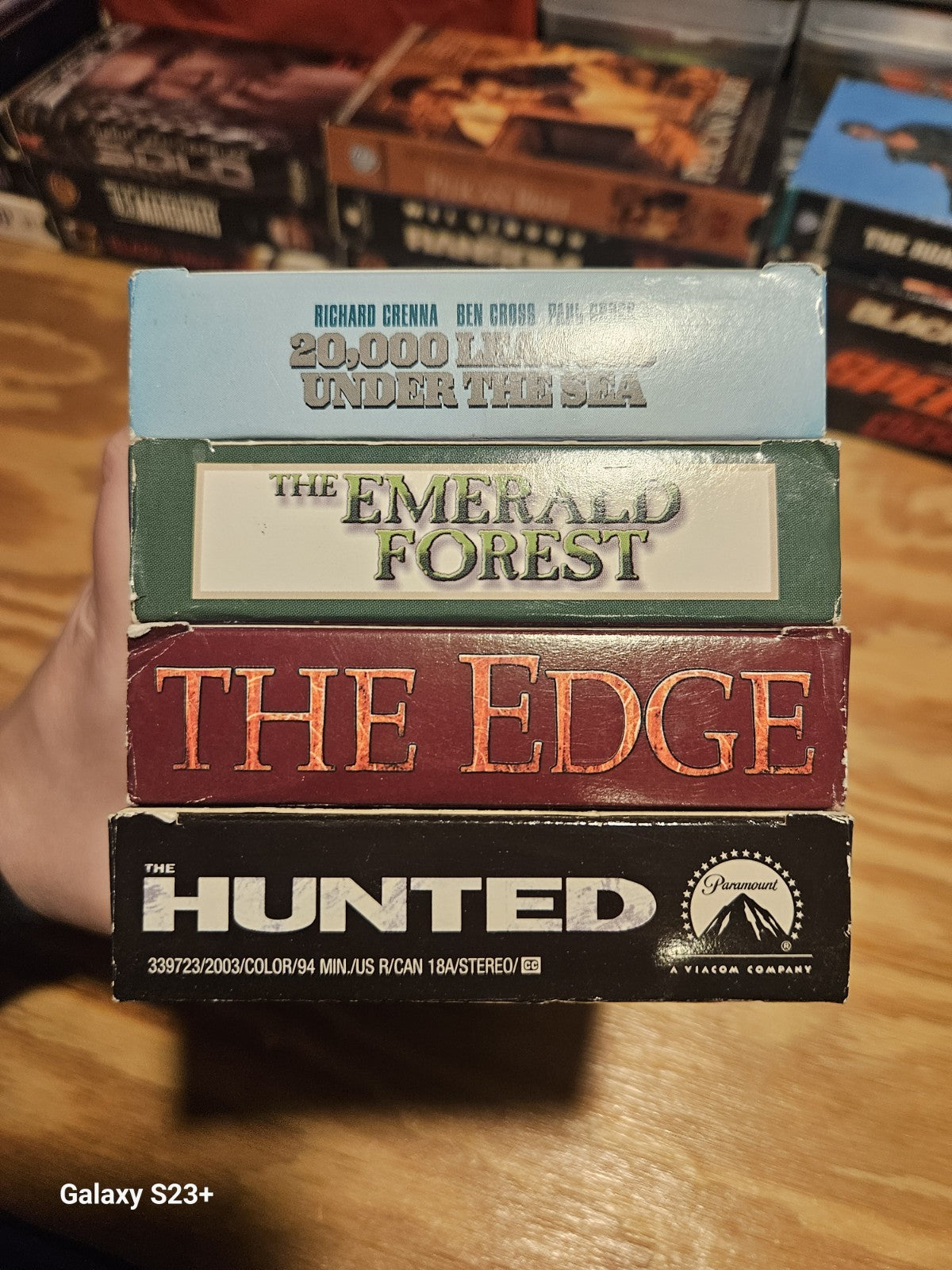 Action VHS 20000 Leagues Emerald Forest, Edge, Hunted MGM 20th Century Paramount