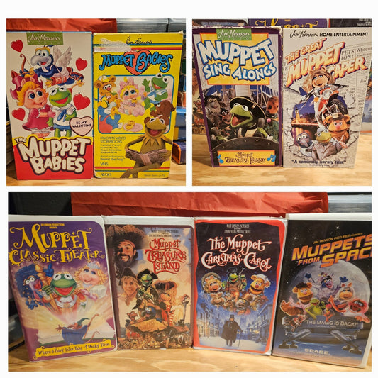 The Muppets VHS Lot - Babies, Christmas, Treasure, Jim Henson, Disney, Columbia